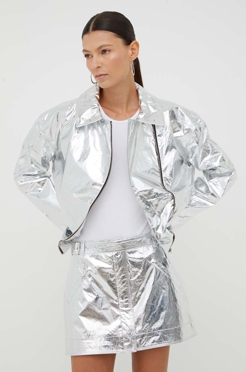 Μπουφάν Stine Goya Rockey χρώμα: ασημί φωτογραφία