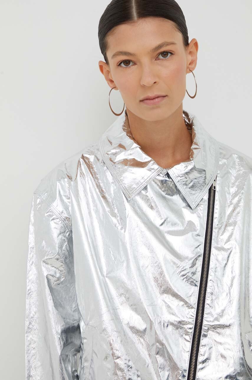 Μπουφάν Stine Goya Rockey χρώμα: ασημί φωτογραφία