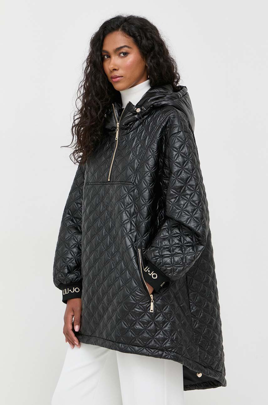 

Куртка Liu Jo женская цвет чёрный переходная oversize