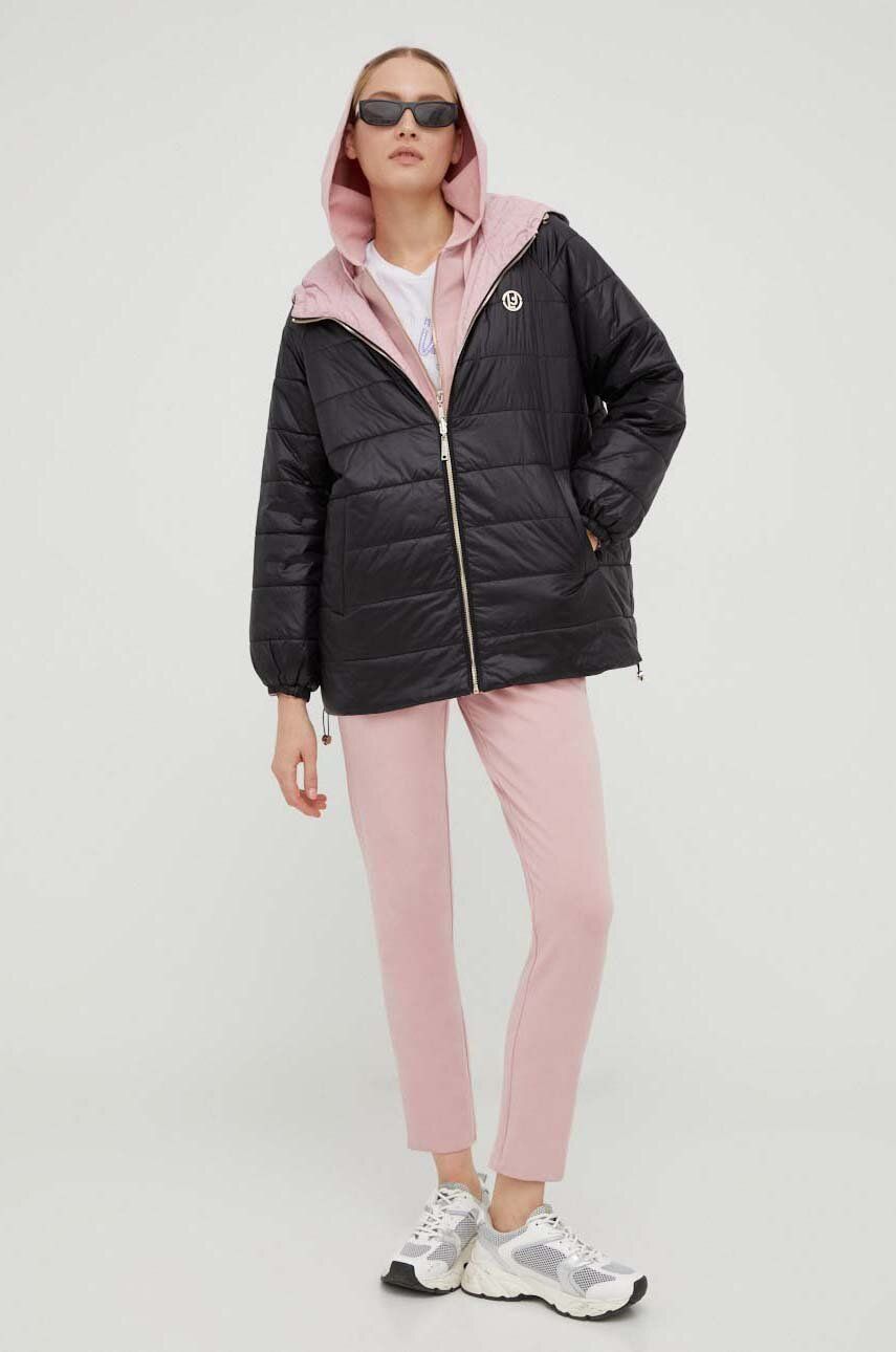 Oboustranná bunda Liu Jo dámská, růžová barva, přechodná - růžová - Výplň: 100 % Polyester Mate