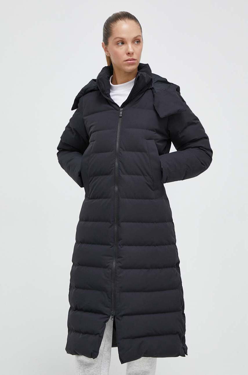Levně Péřová bunda Marmot dámská, černá barva, zimní