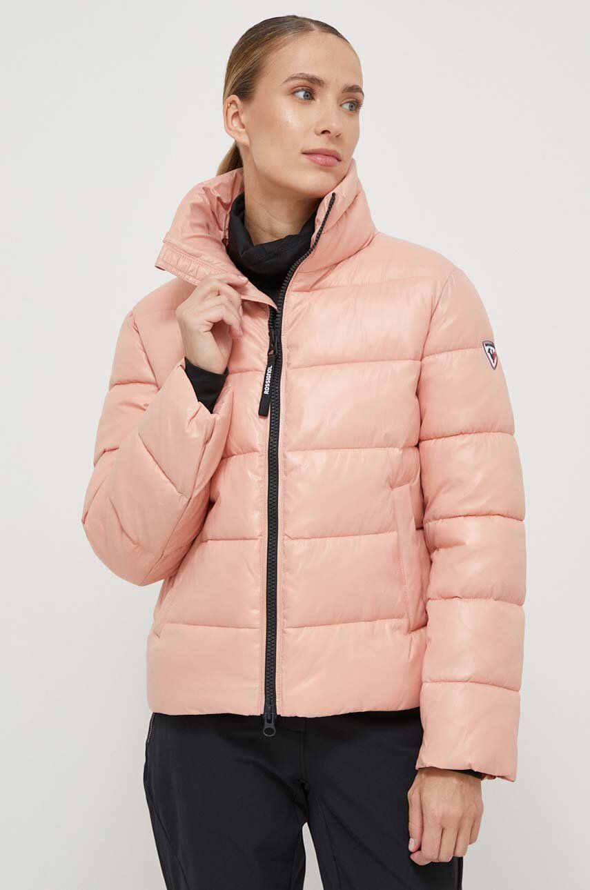 E-shop Bunda Rossignol dámská, růžová barva, zimní