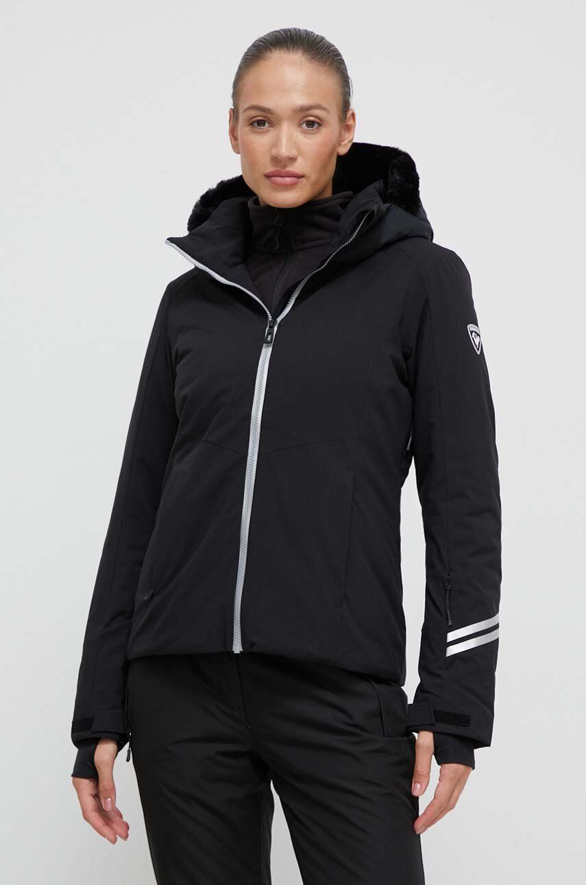 Lyžařská bunda Rossignol Controle černá barva - černá - 100 % Polyester