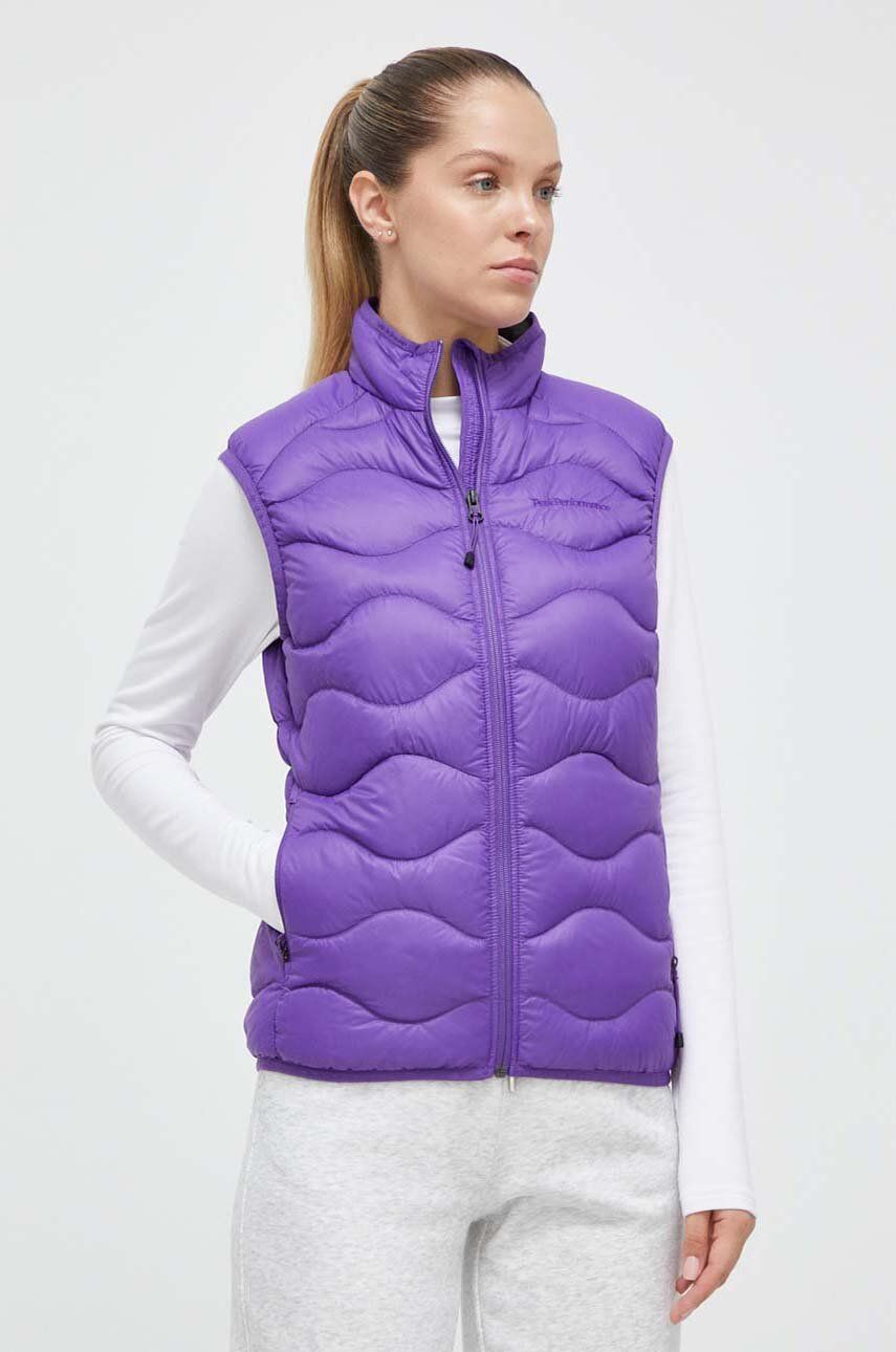 Sportovní péřová vesta Peak Performance Helium fialová barva - fialová - Hlavní materiál: 100 % Poly