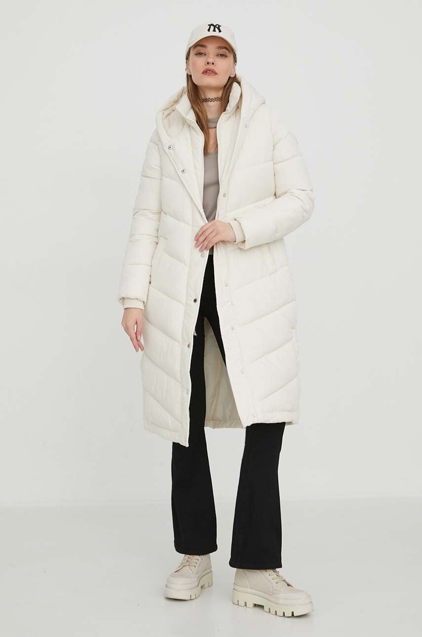 Hollister co. rövid kabát női, bézs, téli