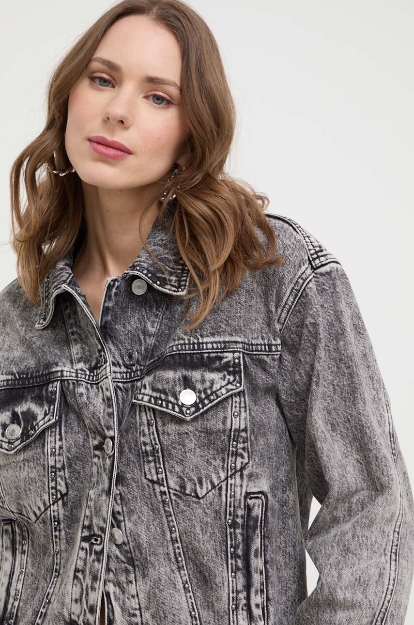 

Дънково яке Guess CLARETTE в сиво преходен модел W4RN62 D56B3, Сив
