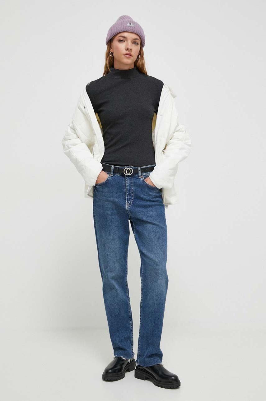 Μπουφάν Vans χρώμα: μπεζ φωτογραφία