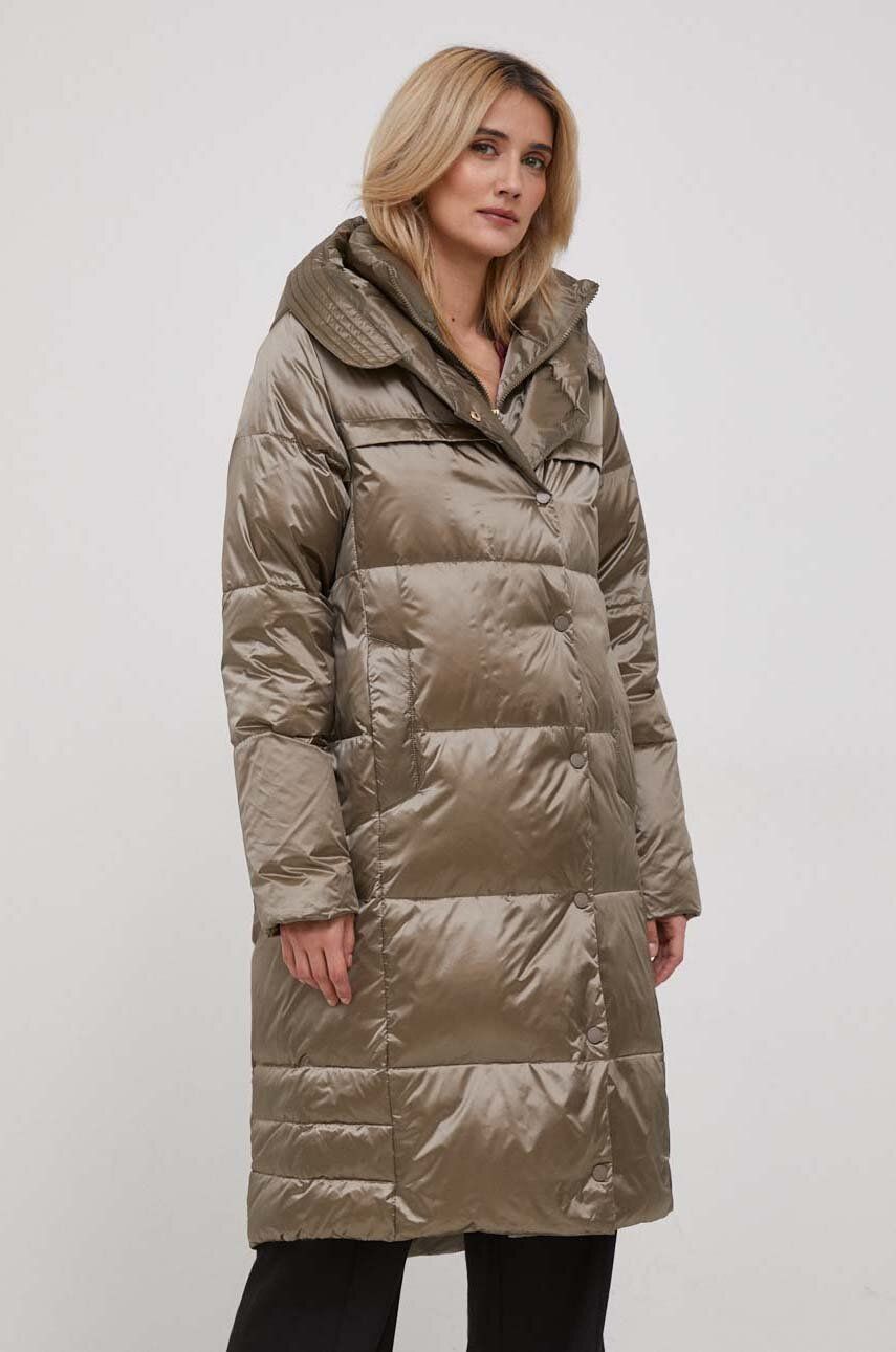E-shop Péřová bunda Tiffi dámská, béžová barva, zimní
