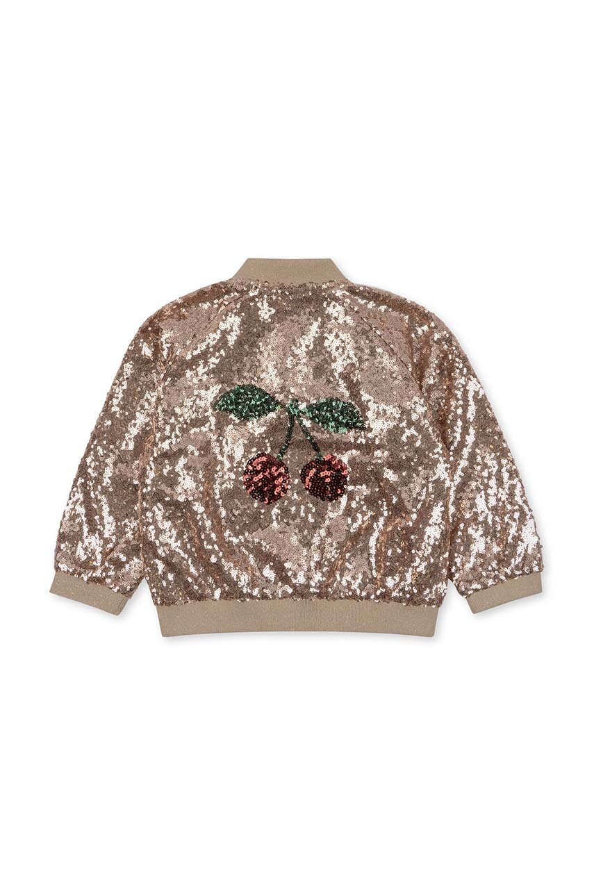 Дитяча куртка-бомбер Konges Sløjd колір золотий