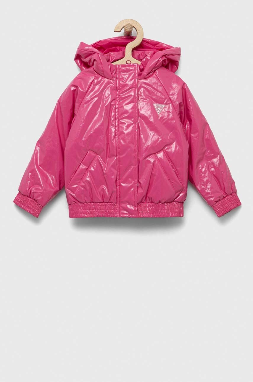 

Дитяча куртка Guess колір рожевий