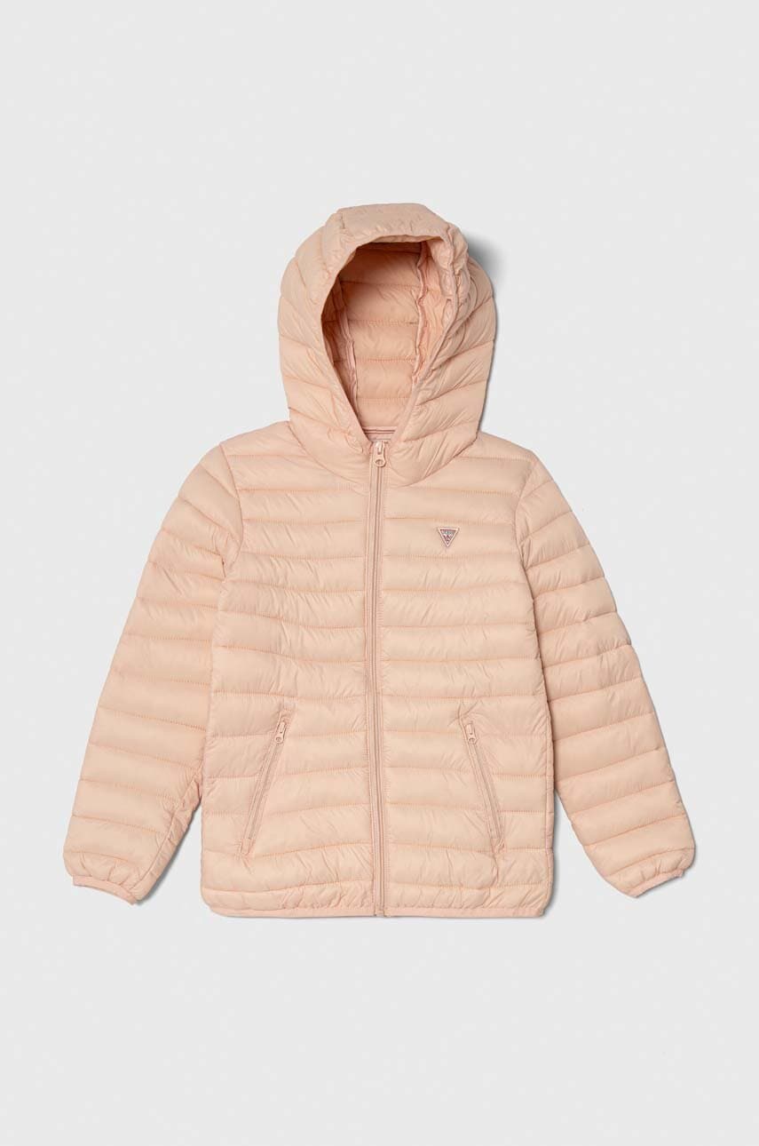 Детская куртка Guess цвет розовый Детская куртка Guess цвет розовый