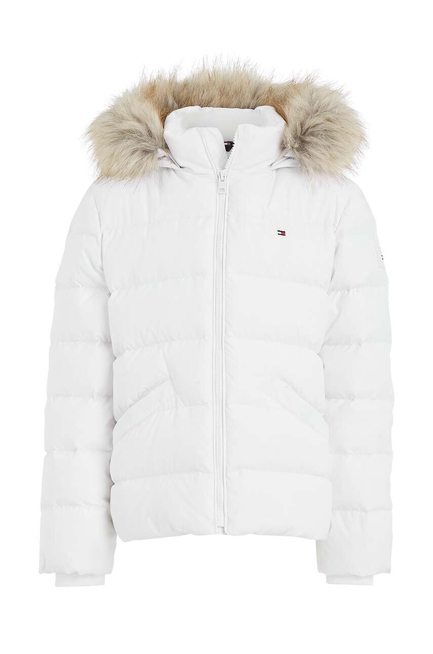

Дитяча пухова куртка Tommy Hilfiger колір білий