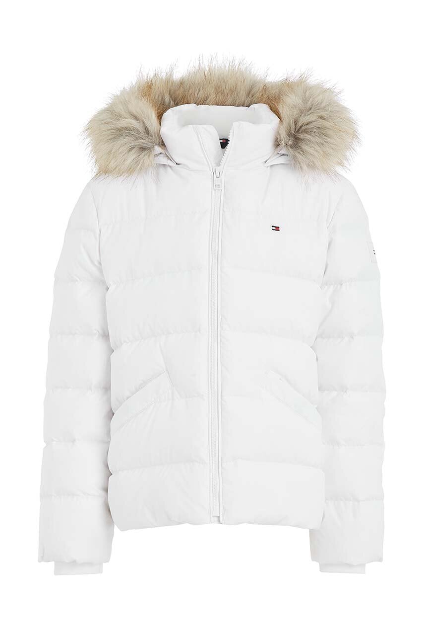 Детская пуховая куртка Tommy Hilfiger цвет белый Детская пуховая куртка Tommy Hilfiger цвет белый