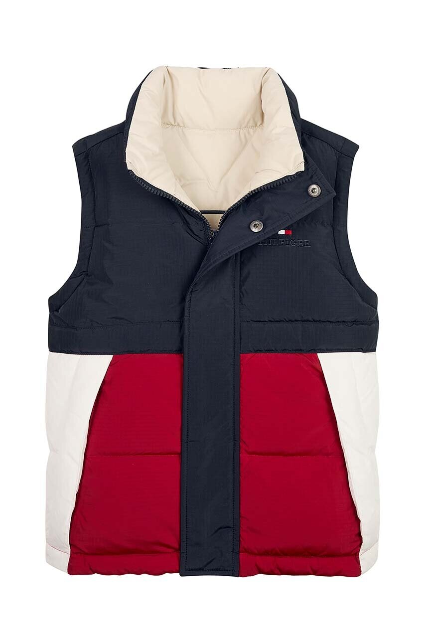 

Дитяча двостороння безрукавка Tommy Hilfiger колір синій