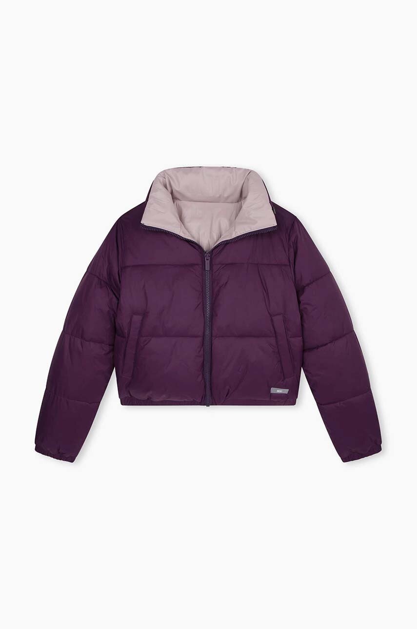 Dkny geaca reversibila pentru copii culoarea violet