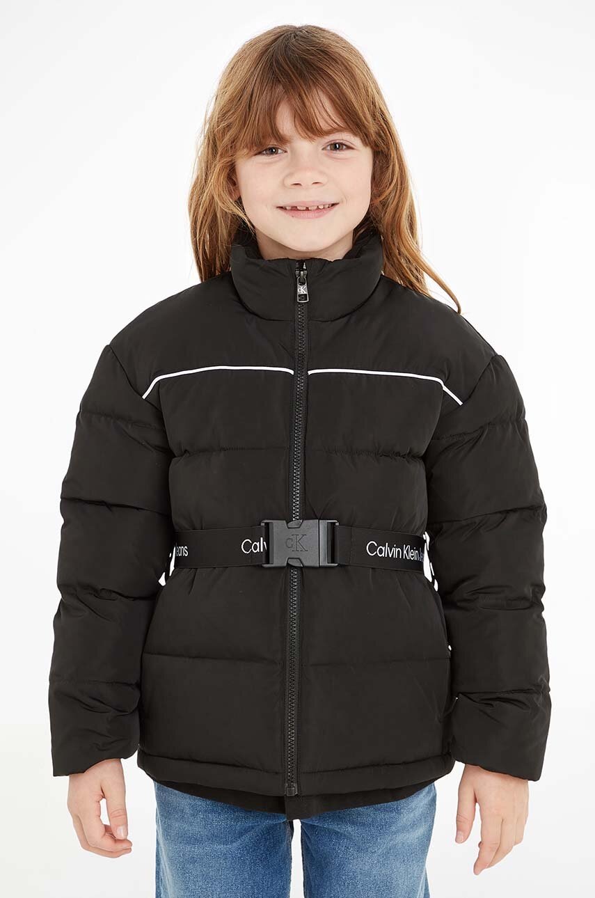 

Детско яке Calvin Klein Jeans в черно, Черен
