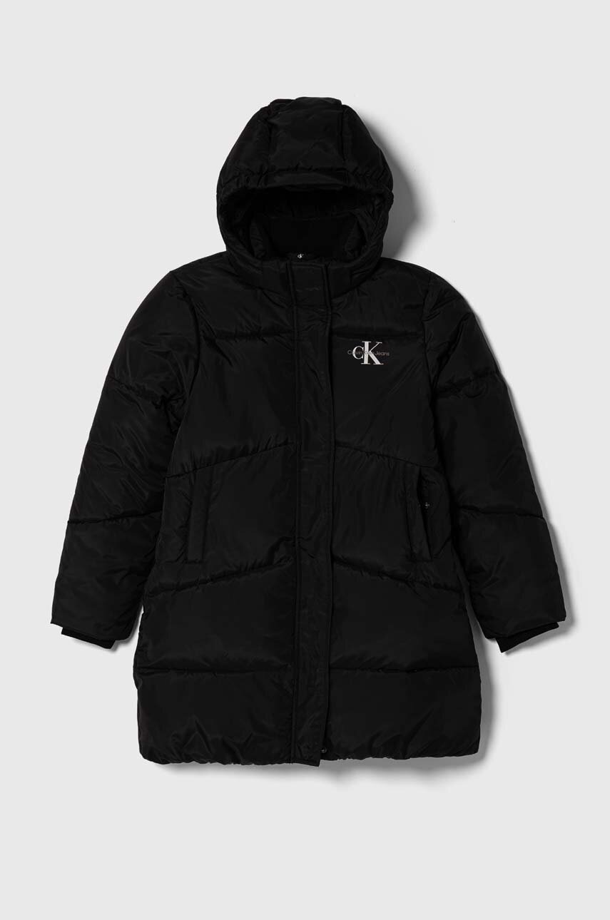 

Детско яке Calvin Klein Jeans в черно, Черен