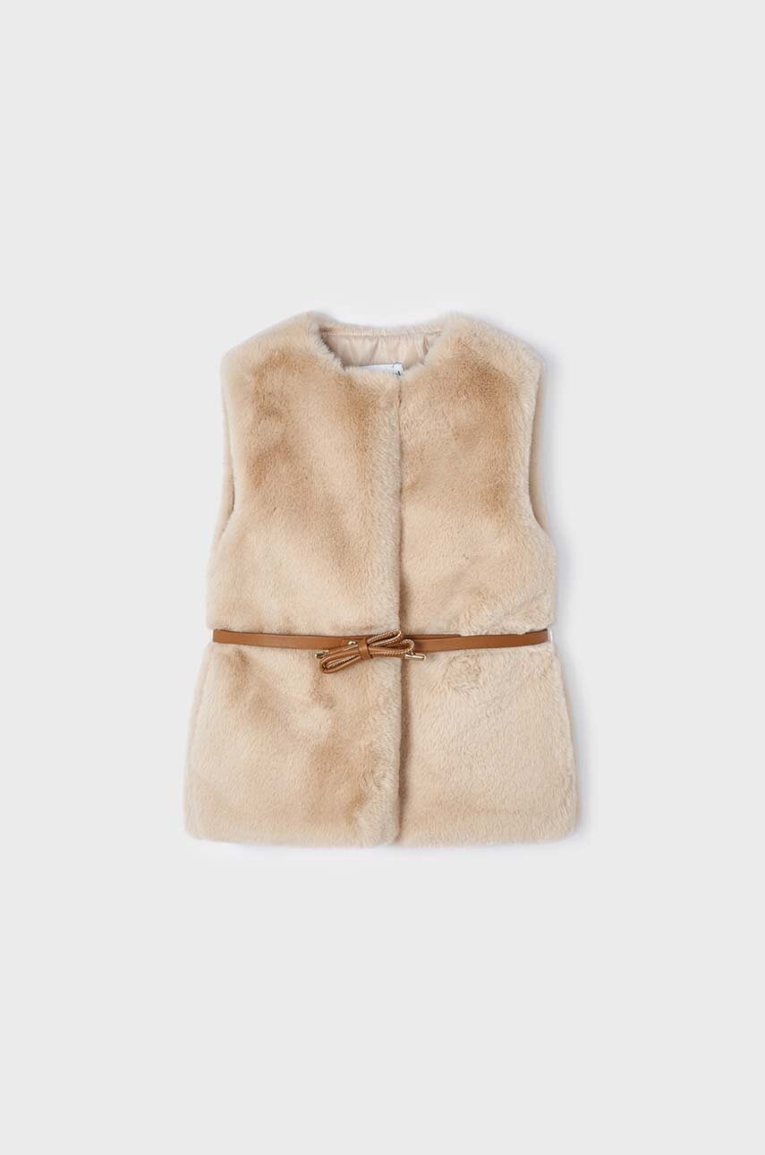 Детская безрукавка Mayoral цвет бежевый Детская безрукавка Mayoral цвет бежевый