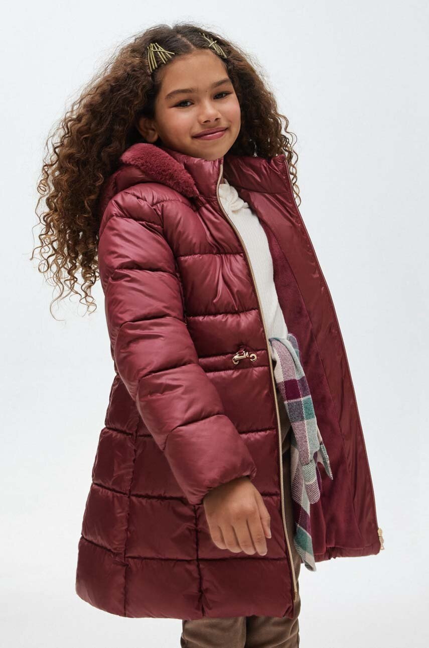 Детская куртка Mayoral цвет бордовый Детская куртка Mayoral цвет бордовый