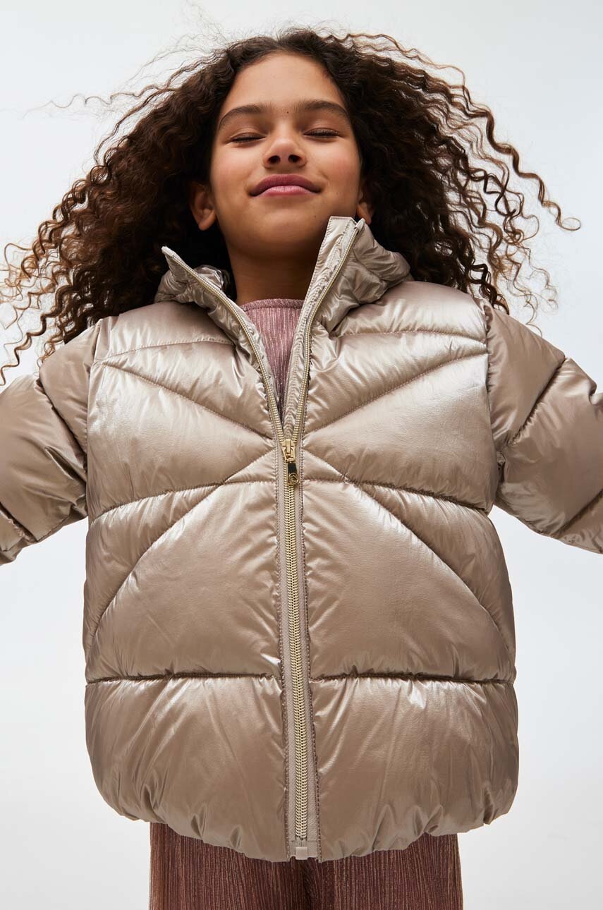 Дитяча куртка Mayoral колір бежевий