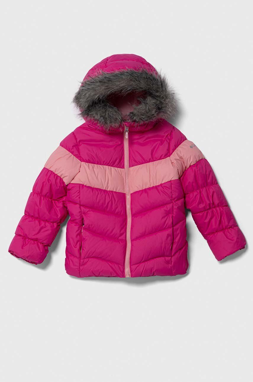 Dětská bunda Columbia G Arctic Blast II Jacket růžová barva