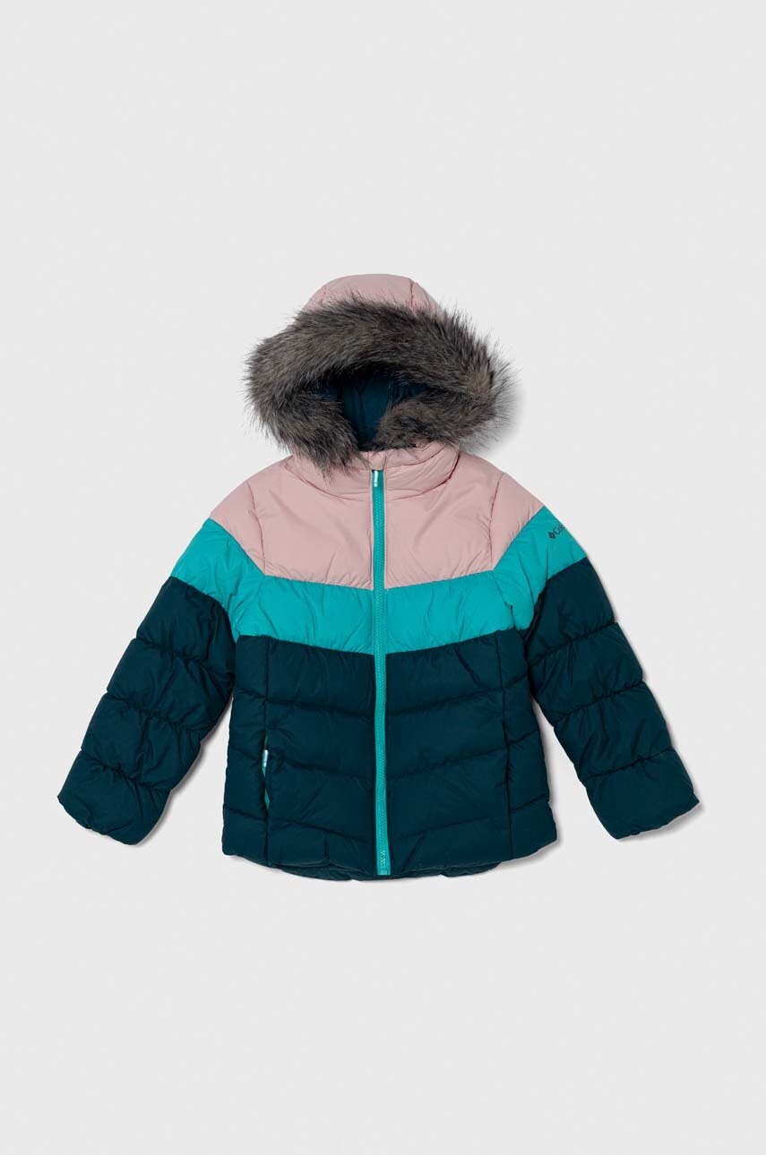 Levně Dětská bunda Columbia G Arctic Blast II Jacket tmavomodrá barva