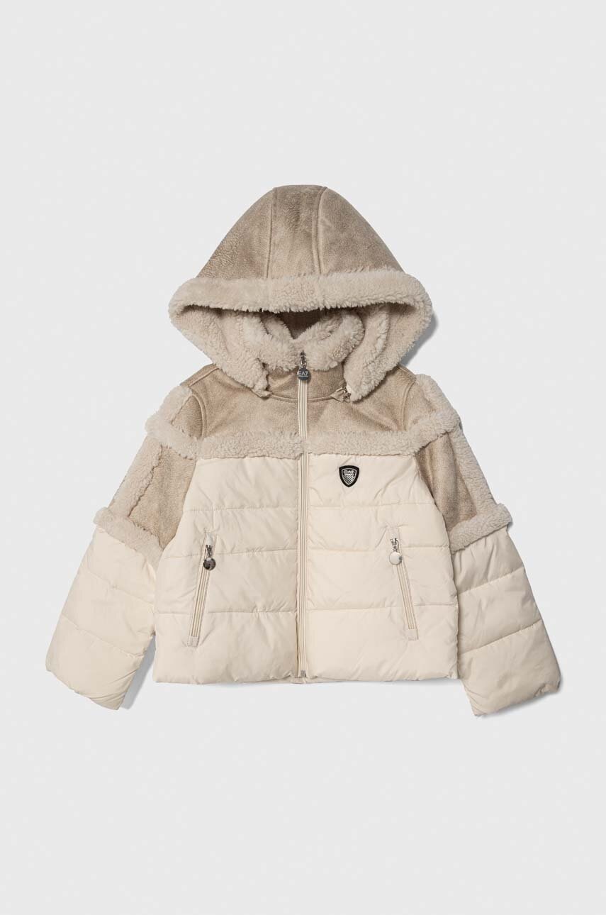 

Детско яке EA7 Emporio Armani в бежово, Бежов