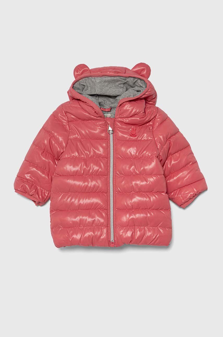 E-shop Kojenecká bunda United Colors of Benetton růžová barva