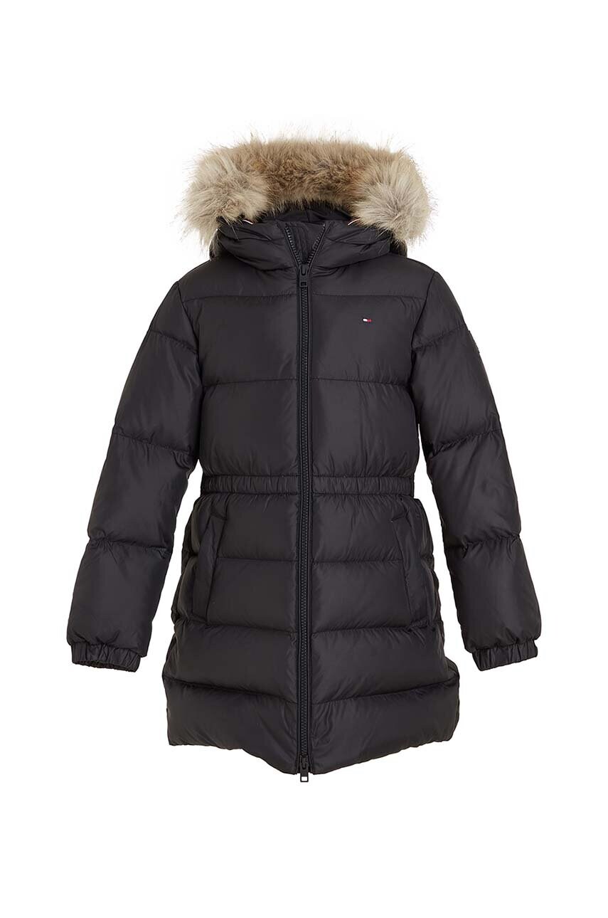 Детская пуховая куртка Tommy Hilfiger цвет чёрный Детская пуховая куртка Tommy Hilfiger цвет чёрный