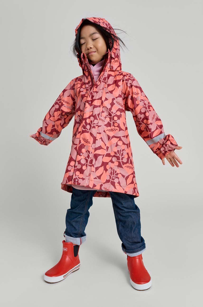 E-shop Dětská nepromokavá bunda Reima Vatten červená barva