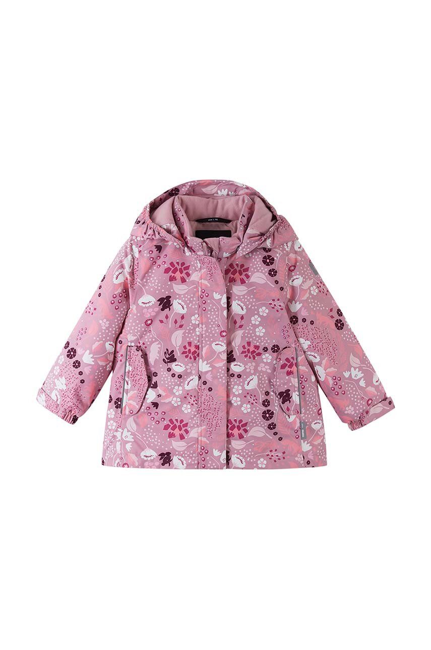 E-shop Dětská zimní bunda Reima Kuhmoinen růžová barva