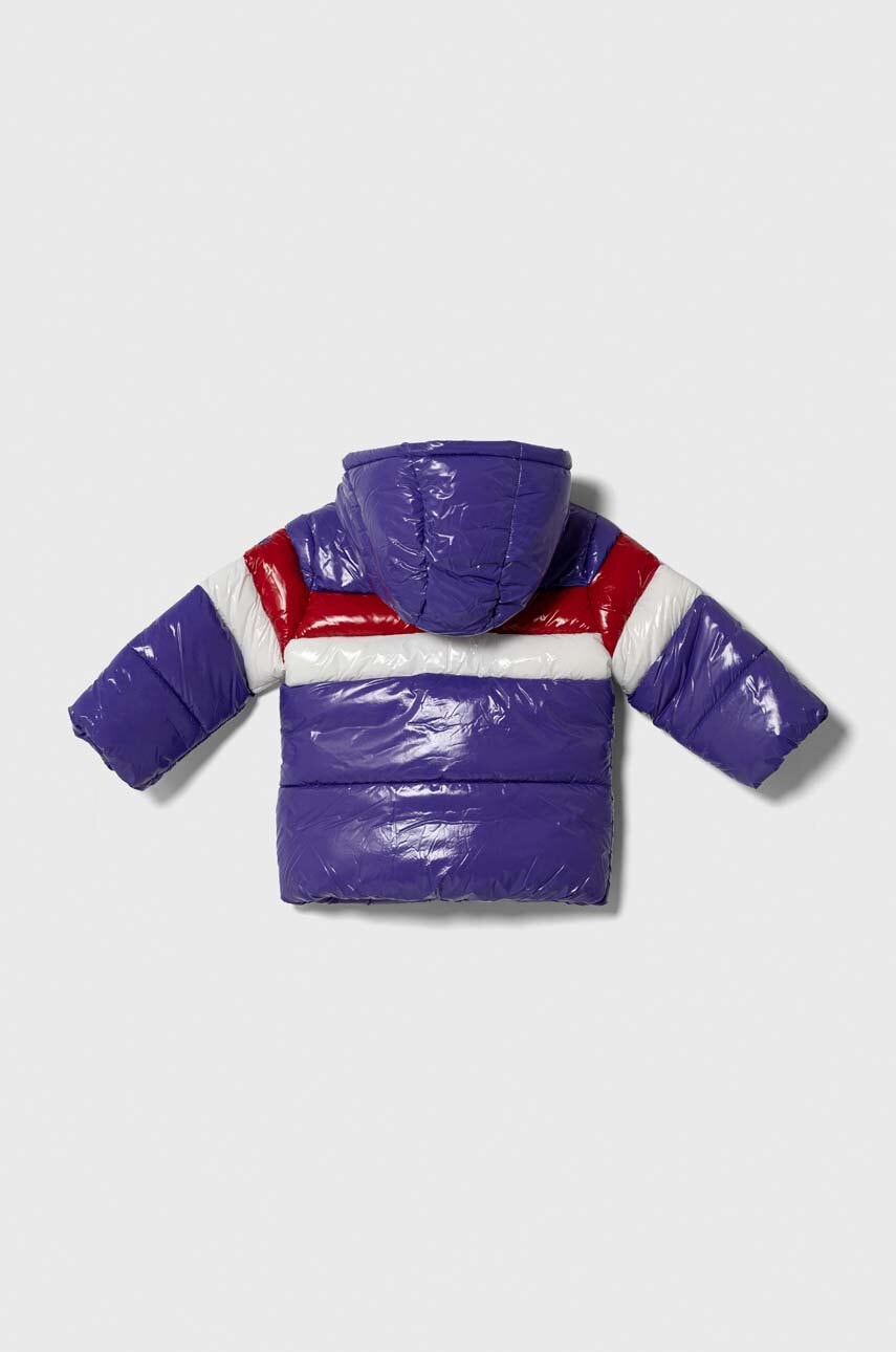 Детская куртка United Colors of Benetton цвет фиолетовый Детская куртка United Colors of Benetton цвет фиолетовый