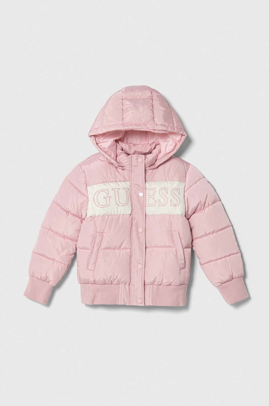 

Дитяча куртка Guess колір рожевий