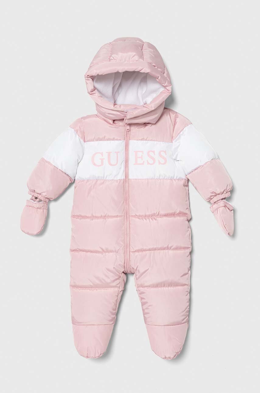 

Комбінезон для немовлят Guess колір рожевий