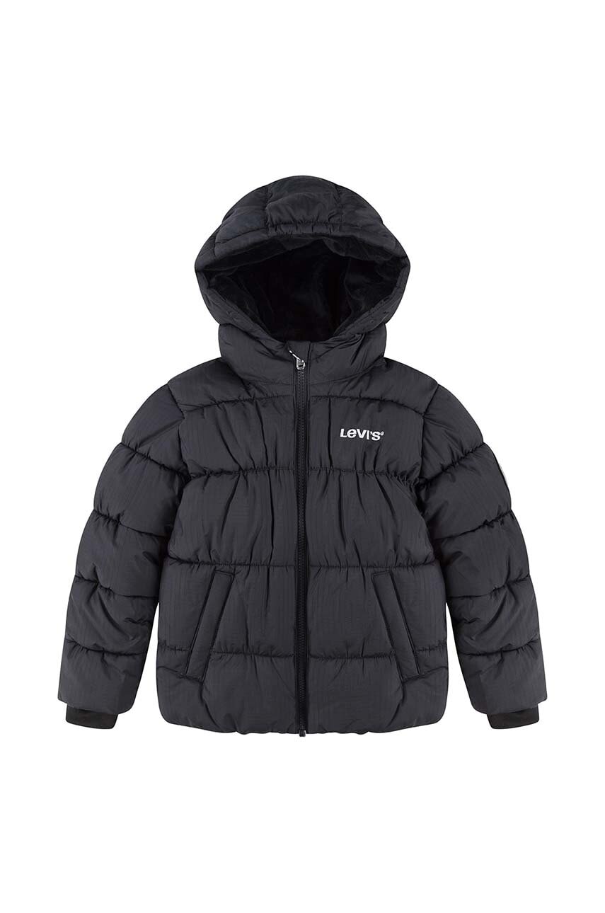 Levi's geaca copii culoarea negru Levi's geaca copii culoarea negru