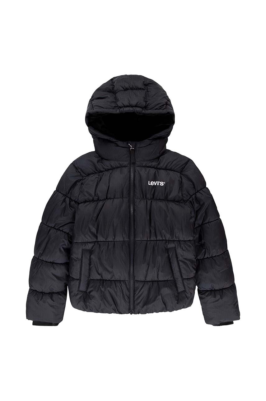 Levi's geaca copii culoarea negru Levi's geaca copii culoarea negru