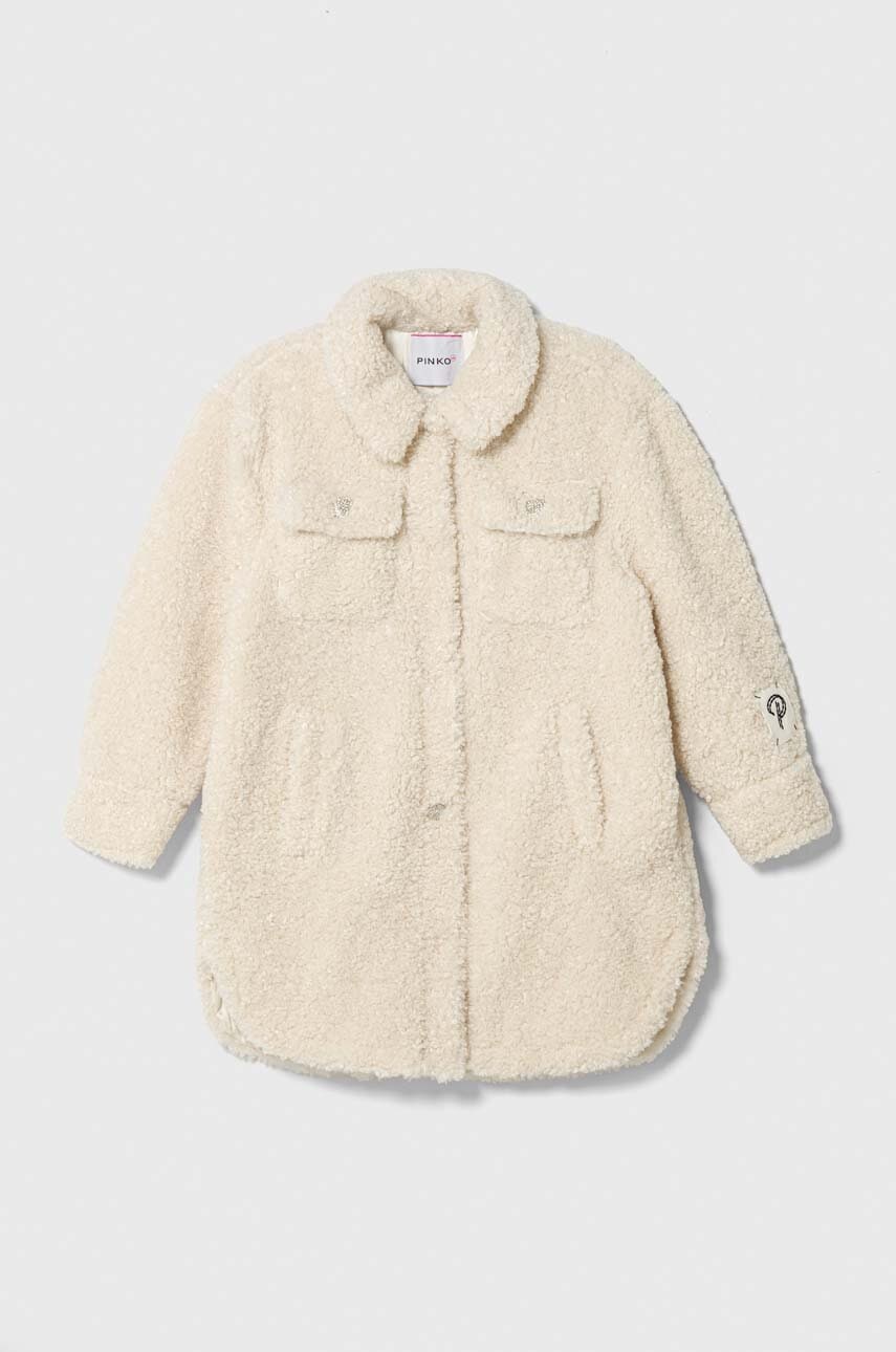 Детская куртка Pinko Up цвет бежевый Детская куртка Pinko Up цвет бежевый