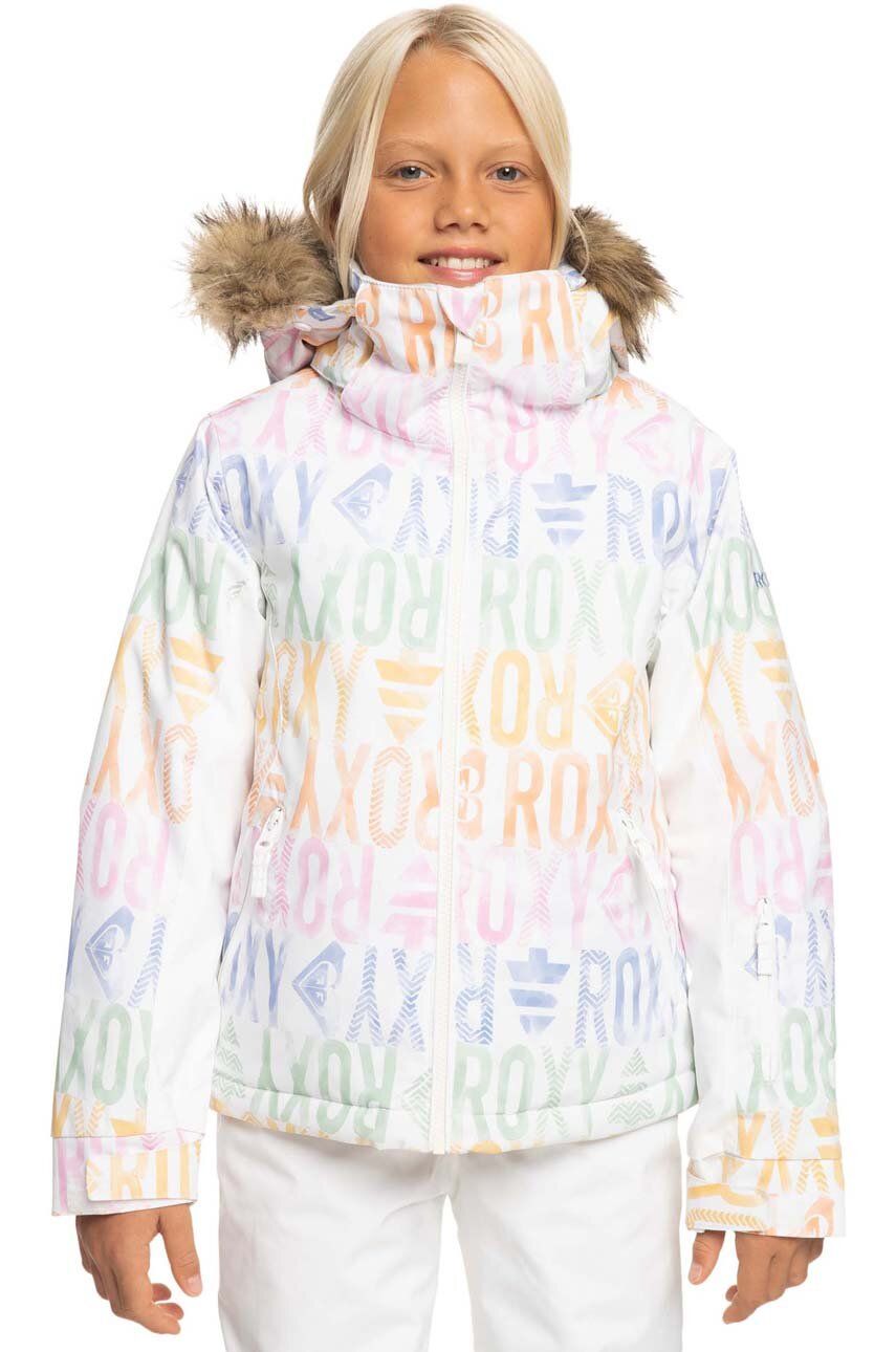 Roxy geaca de schi pentru copii JET SKI GIRL JK SNJT culoarea alb