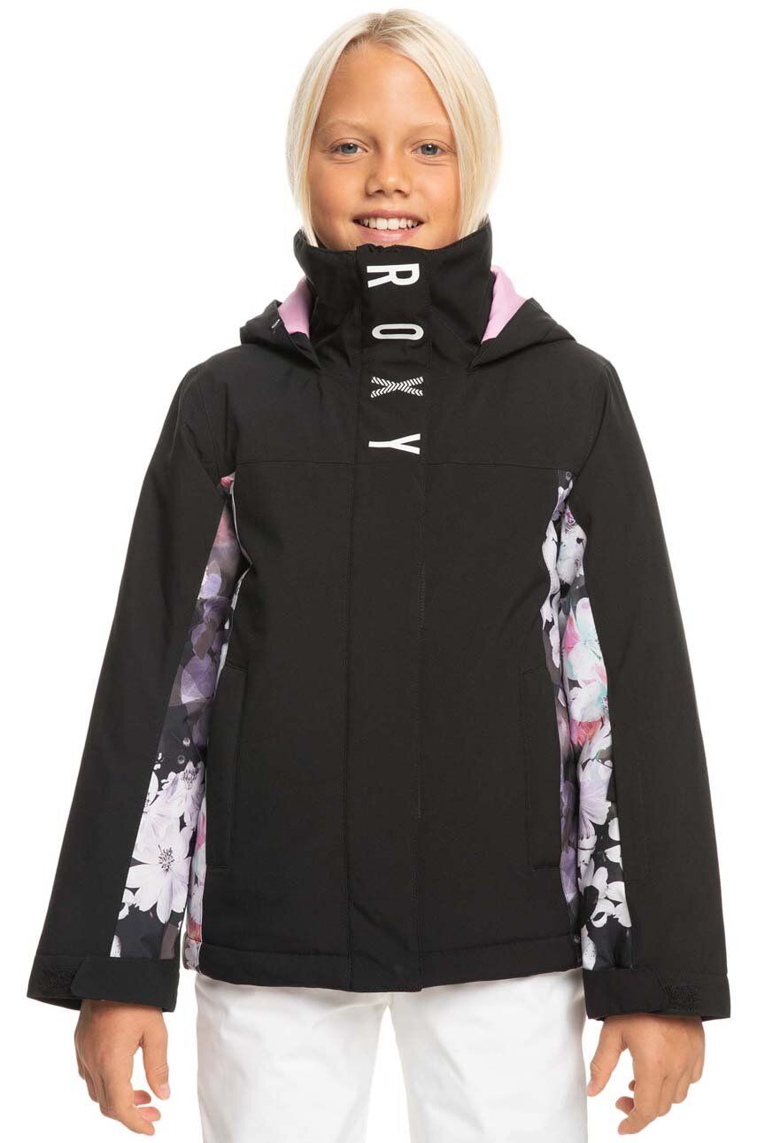 Roxy geaca de schi pentru copii GALAXY GIRL JK SNJT culoarea negru