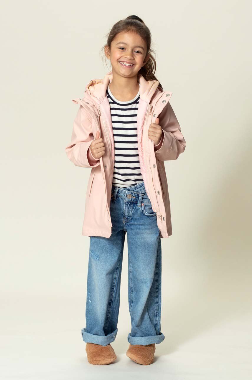 Dětská nepromokavá bunda Gosoaky SNAKE PIT růžová barva