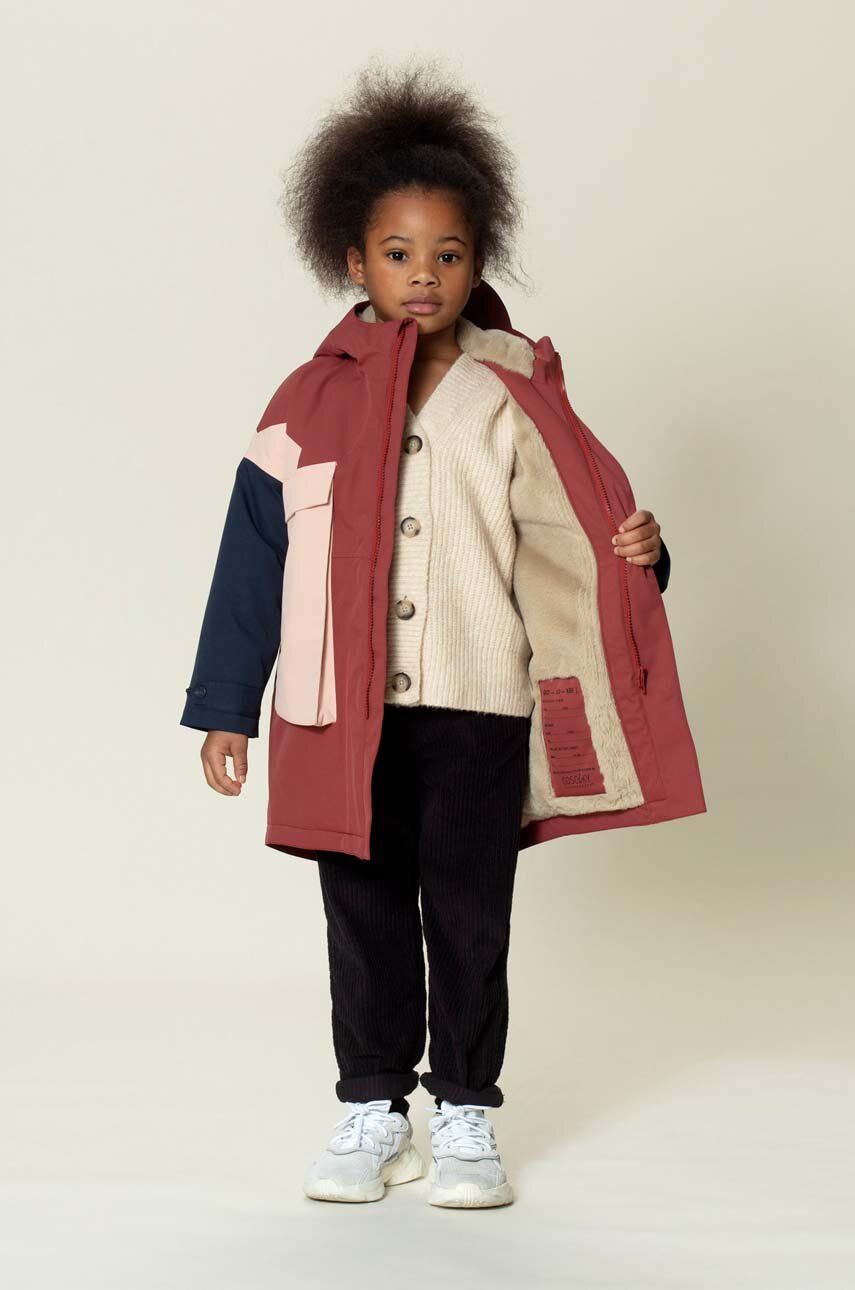 Dětská nepromokavá bunda Gosoaky CITY FOX růžová barva - růžová - 100 % Polyester