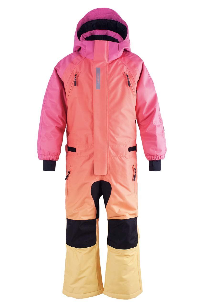 Levně Dětská lyžařská kombinéza Gosoaky PUSS IN BOOTS růžová barva