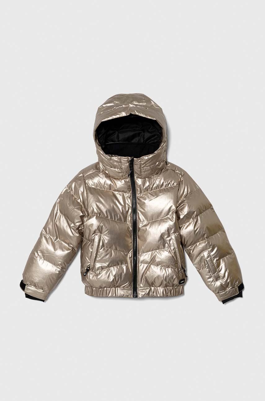 Dětská lyžařská bunda Protest PRTNELLI JR zlatá barva - zlatá - 100 % Polyester