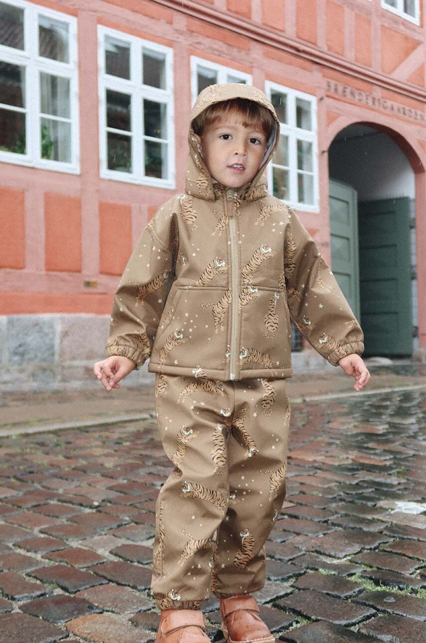 Konges Sløjd set rezistent la ploaie pentru copii culoarea maro