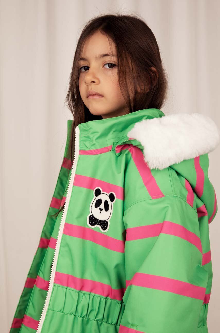 E-shop Dětská bunda Mini Rodini zelená barva