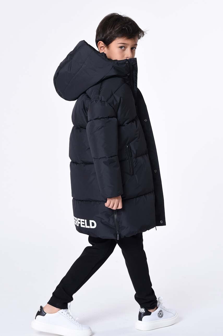 Детская куртка Karl Lagerfeld цвет чёрный Детская куртка Karl Lagerfeld цвет чёрный