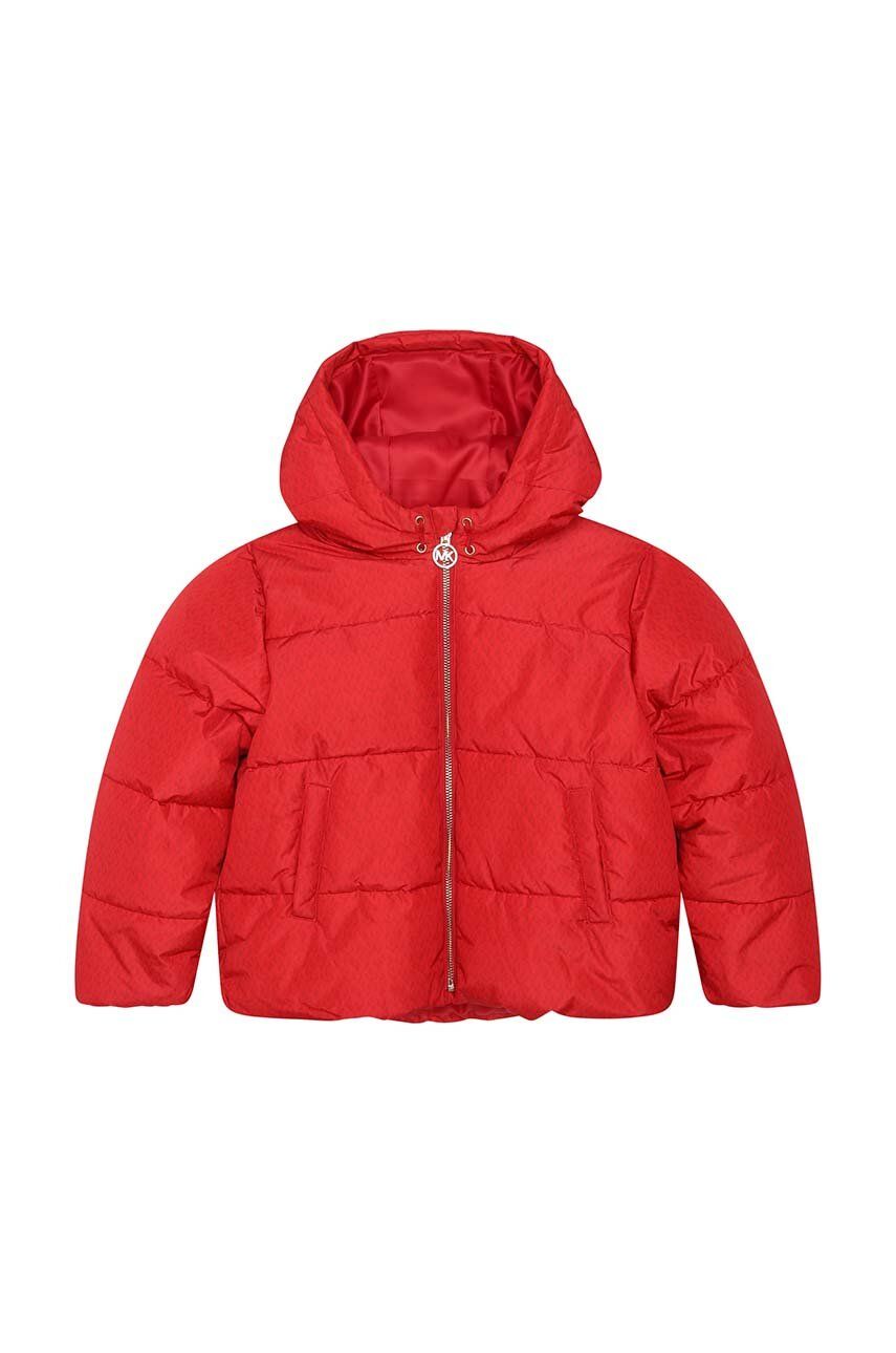 Dětská bunda Michael Kors červená barva - červená - 100 % Polyester