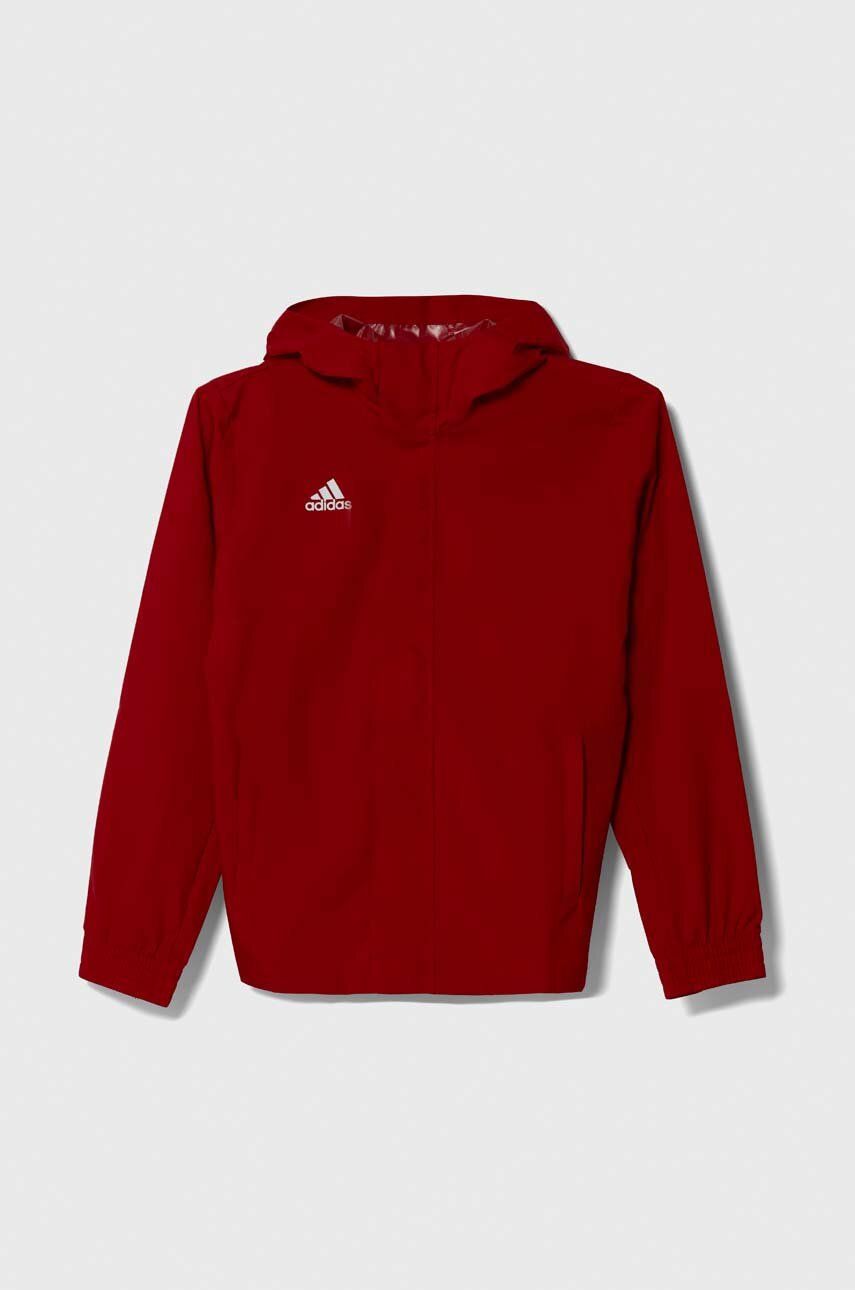 Dětská bunda adidas Performance ENT22 AW JKTY červená barva - červená -  Hlavní materiál: 100 %