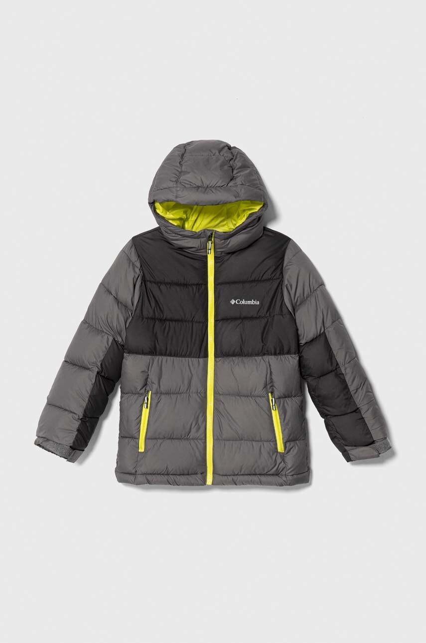 Dětská bunda Columbia U Pike Lake II Hdd Jacke šedá barva - šedá - Hlavní materiál: 100 % Polyester