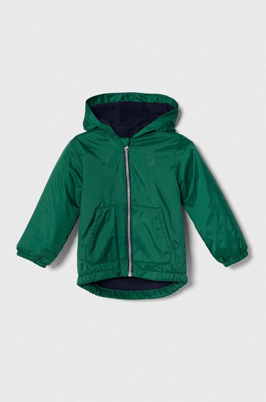 

Дитяча куртка United Colors of Benetton колір зелений